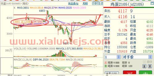 鸡蛋期货价格走势图金投网（鸡蛋期货今日价格走势图）