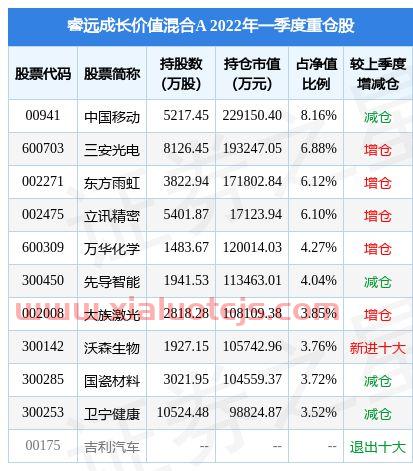 睿远成长价值混合基金007119
