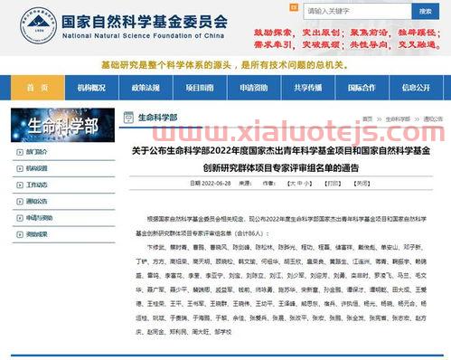 国家自然基金查询